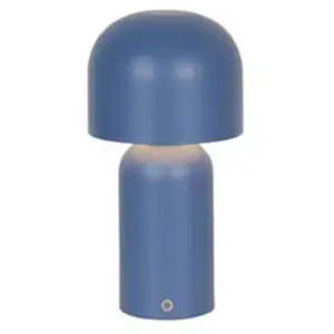 Searchlight Lampe à poser LED rechargeable Niko, bleue, hauteur 26 cm,... pas cher