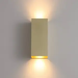 Searchlight Applique murale London Square, couleur or, hauteur 15 cm, ... pas cher