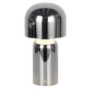 Searchlight Lampe à poser LED rechargeable Niko, couleur chrome, haute... pas cher