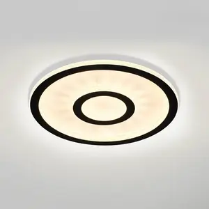 SEARCHLIGHT Plafonnier Roundel Noir - 25688-35bk pas cher
