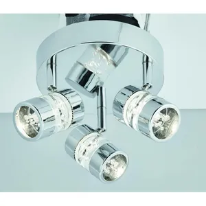 Searchlight Plafonnier rond LED Bubbles, IP44, à 3 lampes pas cher