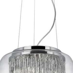 Searchlight Suspension de verre Curva au design brillant pas cher