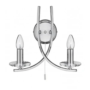 Searchlight Applique murale Ascona couleur chrome 2 fl. pas cher