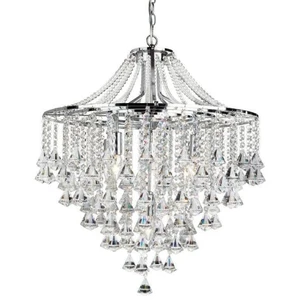 Searchlight Lustre Dorchester, verre cristal, 5 lampes, Ø 64 cm, E14Vendu parluminaire