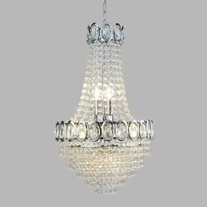 Searchlight Lustre Limoges avec pendentifs en perles de verre