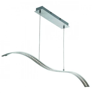 Bar Lights - Luminaire suspendu à barre led intégré argent satiné, nickel satiné - Searchlight pas cher