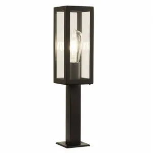 SEARCHLIGHT Borne 45 cm Box, en aluminium et verre, noir - NoirVendu parluminaire