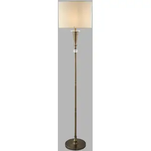 Comparateur de prix : Searchlight Lampe sur pied Oscar avec abat-jour aspect lin