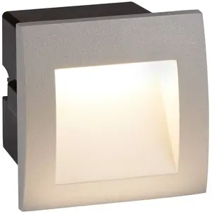 SEARCHLIGHT Applique encastrée de jardin Ankle Polycarbonate Gris 15 ampoules 9cm