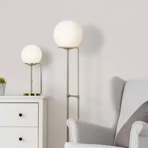 Searchlight Lampe à poser Sphere avec abat-jour sphère verre