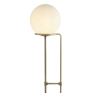 Comparateur de prix : Searchlight Lampadaire Sphere laiton ancien avec sphère verre