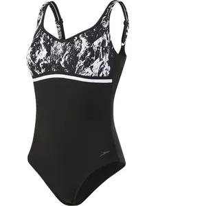 Speedo Maillot de Bain 1 pièce pour Femme - Noir (Hydrapid Black/White)FR 52Vendu paramazon