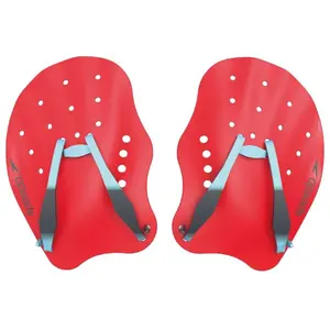 Speedo Tech Paddle Hand Paddles Mixte Adulte, Lava Rouge/Chill Bleu/Gris, S pas cher