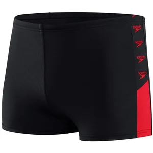 Speedo Boom Logo Splice Aquashort Homme, Noir/Rouge, XS pas cher