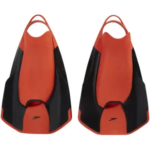 Speedo Fastskin Kickfin Palmes Mixte Adulte, Noir/Siren Rouge, 5-6 pas cher