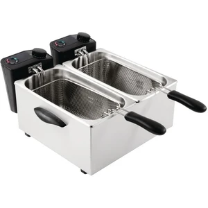 Comparateur de prix : CATERLITE Friteuse professionnelle à poser double 2 x 3,5 Litres peu intensive