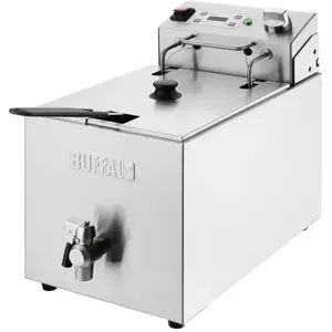 Buffalo Friteuse Electrique Professionnelle avec Minuterie 8 Litres pas cher
