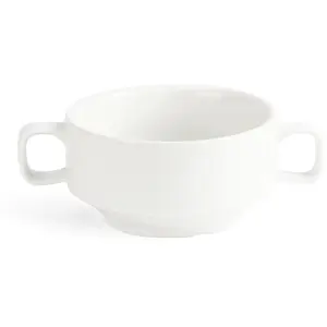 Comparateur de prix : Olympia C239 Lot de 6 bolsà soupe avec poignées, Blanc
