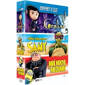 Studio Canal Moi, Moche et méchant - Le Voyage extraordinaire de Samy - Coraline - Coffret Blu-Ray 3D