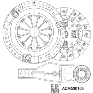 Kit d'embrayage ADM530103 Blue Print ADM530103 pas cher