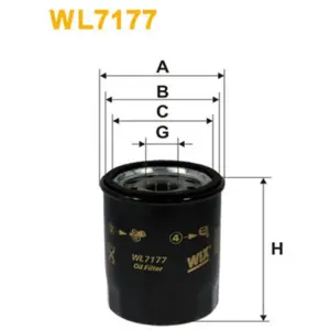 Filtre à huile WIX WL7177 - Réf. 1380033 pas cher