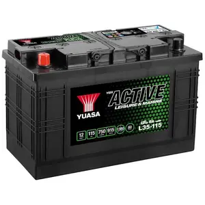 Yuasa - Batterie décharge lente L35-115 Leisure 12v 115ah pas cher
