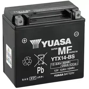 Comparateur de prix : Batterie YUASA YTX14-BS sans entretien livrée avec pack acide