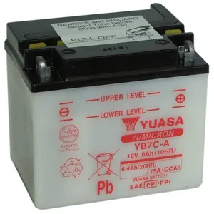 YUASA - Batterie Moto 12V Avec Entretien Yb7C-A / Yb7Ca pas cher