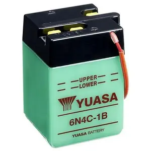 Batterie Yuasa pour Moto Honda 125 Xl K2 1977 à  1978 6N4C-1B / 6V 4Ah pas cher