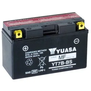 YUASA Batterie moto - 12V - 6.5Ah - YT7B-BS / GT7B-BS pas cher