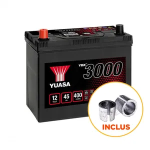 Comparateur de prix : YUASA Batterie (de voiture) 400.0 A 45.0 Ah 12.0 V Premium (Ref: YBX3057)