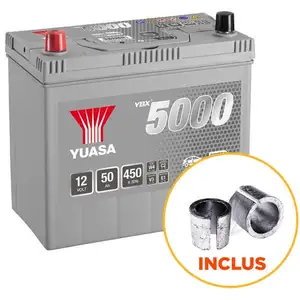 Batterie Yuasa Silver YBX5057 12v 50ah 450A Hautes performances B24G+J pas cher