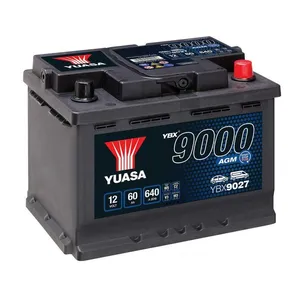 YUASA ybx9027 Batterie AGM Start Stop Plus, 12 V/60 Ah/680 A