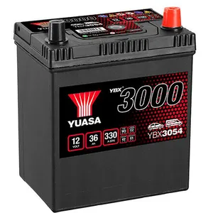 YUASA Batterie (de voiture) 330.0 A 36.0 Ah 12.0 V Premium (Ref: YBX3054)