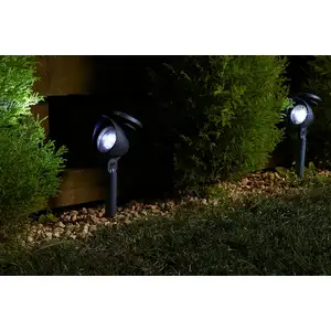 Comparateur de prix : SMART GARDEN Spot sur piquet solaire LED Prima en lot de 4