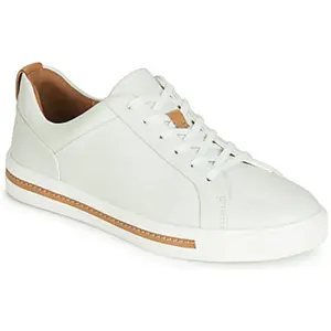 Clarks Femme Un Maui Lace Derbys, Cuir Blanc, 36 EU