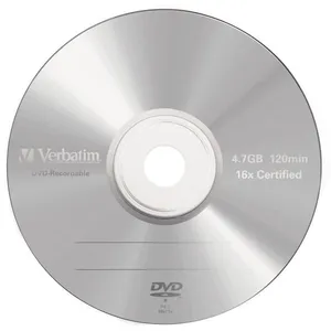 Verbatim DVD-R Matt Silver. Capacité d'origine: 4,7 Go, Type: DVD-R, Quantité par paquet: 5 pièce(s). Poids: 103 g. pas cher