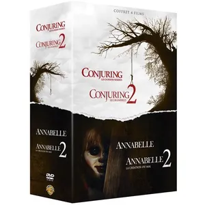 Warner Home Video Coffret Annabelle 1 et 2 Conjuring 1 et 2 DVD