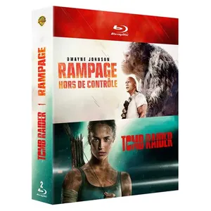 Warner Home Video Coffret Rampage Tomb Raider Blu-ray pas cher