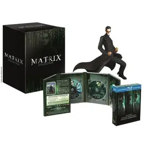 Warner Home Video Matrix - Coffret de la Trilogie Combo Blu-Ray + DVD + Statue Edition Limitée