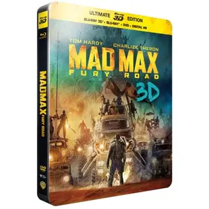 Warner Home Video Mad Max : Fury Road Steelbook Combo Blu-ray + Blu-ray 3D + DVD