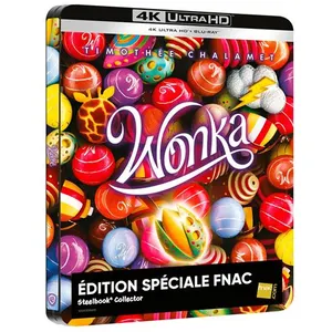 Wonka Édition Collector Spéciale Fnac Steelbook Blu-ray 4K Ultra HD pas cher