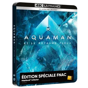 Warner Home Video Aquaman et le Royaume perdu Édition Spéciale Fnac Steelbook Blu-ray 4K Ultra HD