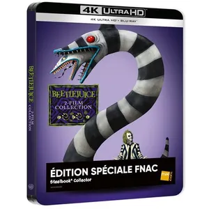 Warner Home Video Beetlejuice 1 et 2 Édition Spéciale Fnac Steelbook Blu-ray 4K Ultra HD
