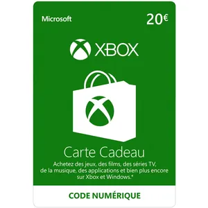Blackhawk E-carte Cadeau 20  Microsoft XboxVendu parcarrefour