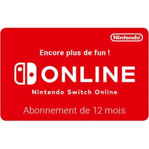 Blackhawk E-carte Cadeau Nintendo Switch Online : Abonnement 12 Mois NintendoVendu parcarrefour