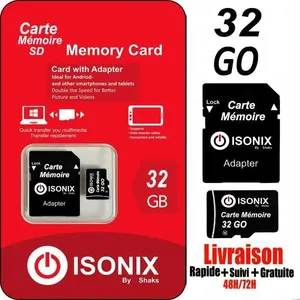 Comparateur de prix : Carte Mémoire Micro-SD 32 go SDHC/SDXC - ISONIX - Class 10