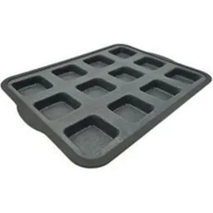 Comparateur de prix : Moule à gâteaux 12 carrés en silicone fibre de verre Zenker ref 685528