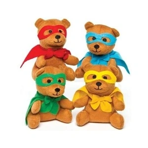 Oursons en Peluche Super-héros Parfaits à Glisser dans les Pochettes-s... pas cher