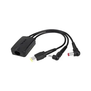 Targus ACC1009EUX Câble d'alimentation CC Hydra trois voies 3PT, noir pas cher